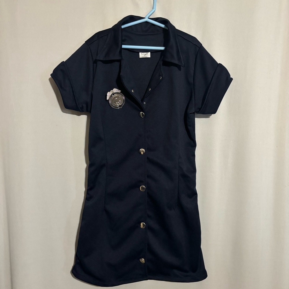 Spirit Dark Blue Police Officer XS Girl’s Dress Costume